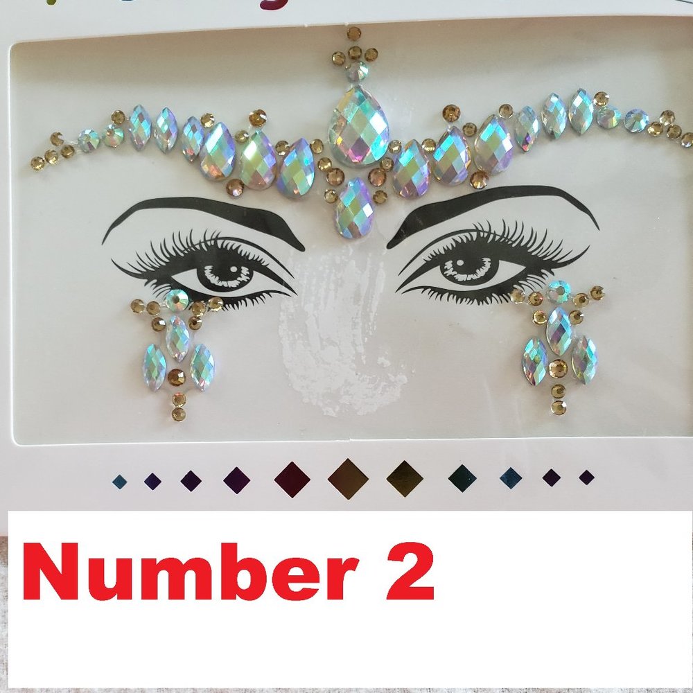 New Face Crystals Stickers Reusable. - Picture 3 of 16